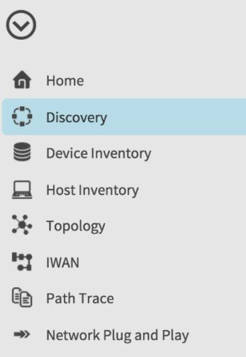 Controller Application - Network Discovery Quick, easy, and efficient network discovery functionality Flexible discovery options - Based on CDP and IP address range
