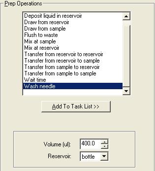 4 Sample Preparation Routines Sample Preparation Routine Example c. To add this task to the sample preparation routine twice, click Add To Task List twice.