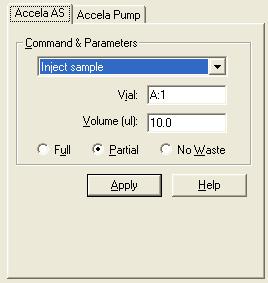 11 Making a Single Injection from the Tune Window Figure 242. Accela AS page of the Direct Inlet Control dialog box c. In the Vial box, type the location of the sample.