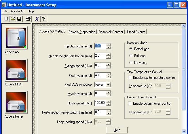 3 Instrument Method Setup Opening the Instrument Setup Window Opening the Instrument Setup Window The Instrument Setup window of the Xcalibur data system is where you create instrument methods and