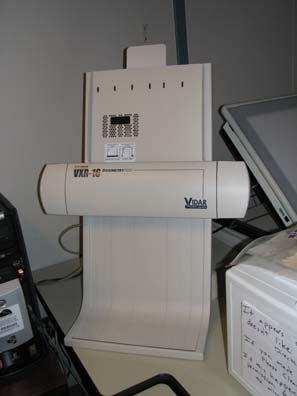 Vidar VXR-16 Fig 6: Vidar VXR-16 Dosimetry Pro scanner used to scan films into analysis software In addition to the Vidar scanner, Microsoft Excel was used extensively especially in data analysis and