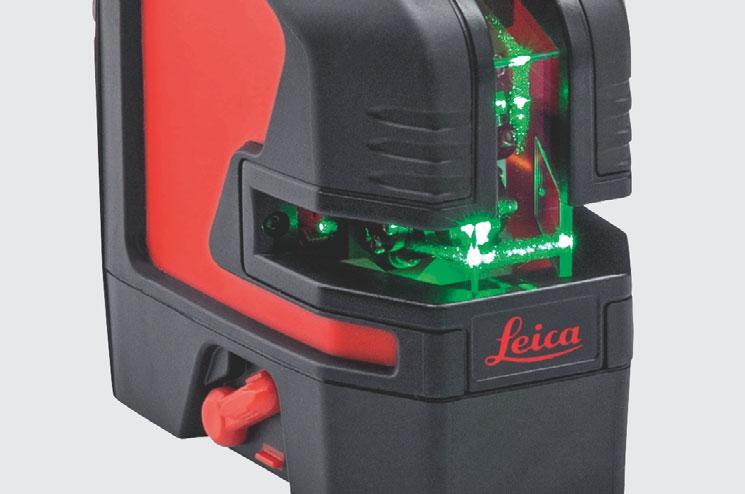 Lino L2P5G Multi-functionality with highest visibility The Leica Lino L2P5G has green line and dot  It increases laser visibility in
