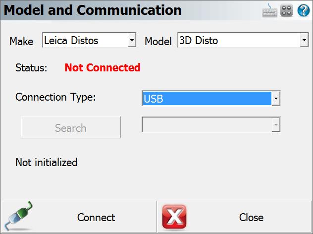 5. Pick the Connection Type: o o If choosing USB you are ready to Connect, pick Connect FieldGenius 9.1.21.