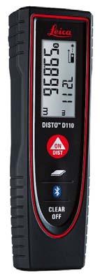 Page 1 of 5 Leica DISTO D110 Laser Distance Meter Small size, big possibilities The new Leica DISTO D110 is the first laser distance meter with Bluetooth Smart that fits to a pocket.