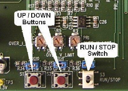 UP / DOWN Buttons RUN / STOP Switch Figure 1-1 RUN/STOP Switch