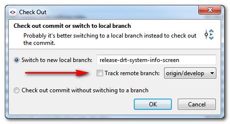 Make sure that the correct branch/commit is selected in the list of commits.
