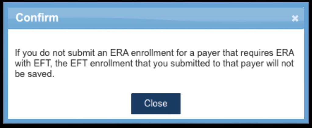 selecting the button Yes, Enroll in ERA.