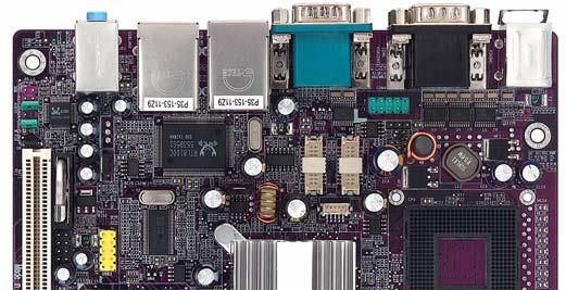 C h a p t e r 1 Introduction The SBC86807 is an Intel Pentium M/Celeron M CPU equipped Mini ITX board with graphics, Fast Ethernet and audio interface.