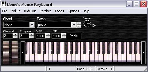 Godbersen MIDI Material (MidiYoke.doc,15.10.2007) 1/6 MIDI Mouse Keyboard MIDI Yoke /MIDI-OX Bome's Mouse Keyboard V2.