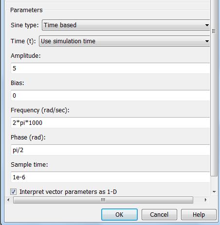 7. Setting Simulation Parameters Besides individual block parameters, the model also has overall simulation parameters. To view the current settings, 1.