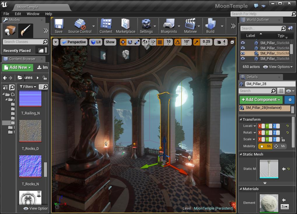 Unreal Engine 4 Demo: Moon Temple Made specifically