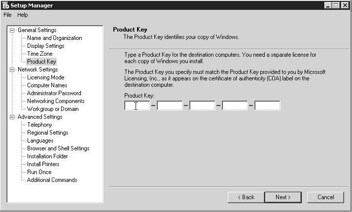 (12) Tại mục Product Key, điền CD-Key vào