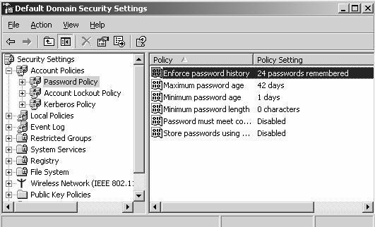 1. Chính sách mật khẩu Chính sách mật khẩu (Password Policies) nhằm đảm bảo an toàn cho mật khẩu của ngƣời dùng để trách các trƣờng hợp đăng nhập bất hợp pháp vào hệ thống.