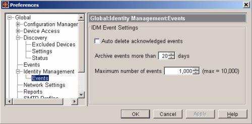 Troubleshooting IDM IDM Events 4. Modify the filter attributes. 5. Click Ok to save your changes and close the Modify Filters window. The changes to the filter appear in the "Manage Filters" list. 3.