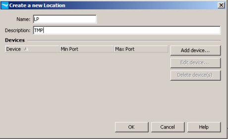 Using Identity Driven Manager Configuring Locations Adding a New Location To create a new location: 1. Click the New Location icon in the toolbar to display the new locations window. 2.