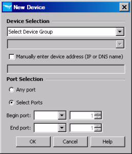 Using Identity Driven Manager Configuring Locations 5. Enter the Device to be added using the Device Selection pull-downs, or select the Manually enter device address option.