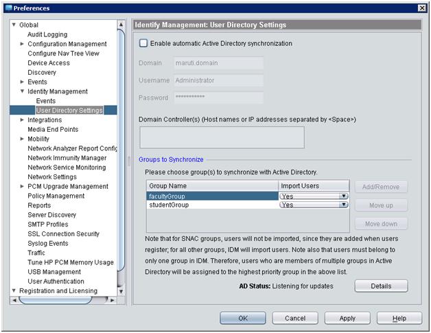 Using Identity Driven Manager Using the User Import Wizard a. From the global toolbar, select Tools >Preferences. b.