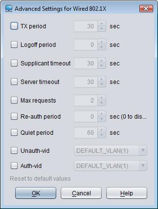 Using the Secure Access Wizard Using Secure Access Wizard b. In the Client Limit field, select or type the maximum number of clients to allow on one port simultaneously (default is 1). c. Click the Advanced Settings for Wired 802.