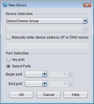 Using Identity Driven Manager Configuring Locations Figure 3-4. New Device window 5.