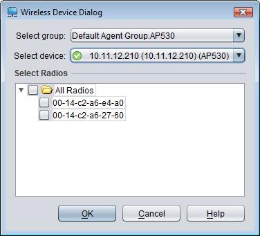 Click Add Device to display the Wireless Devices Dialog.