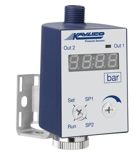 Data Sheet PSC Pressure Display and Switch Device Main Features Displayed Value Range Power Supply Electrical Connection Digital Output Output Signal Degree of Protection Operating Temperature 4.