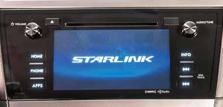 Controls 5 4 1 2 3 6 SUBARU STARLINK NOTE: This section only covers the buttons on the STARLINK system faceplate. Your vehicle has one of the systems listed below: 6.2" Multimedia 7.