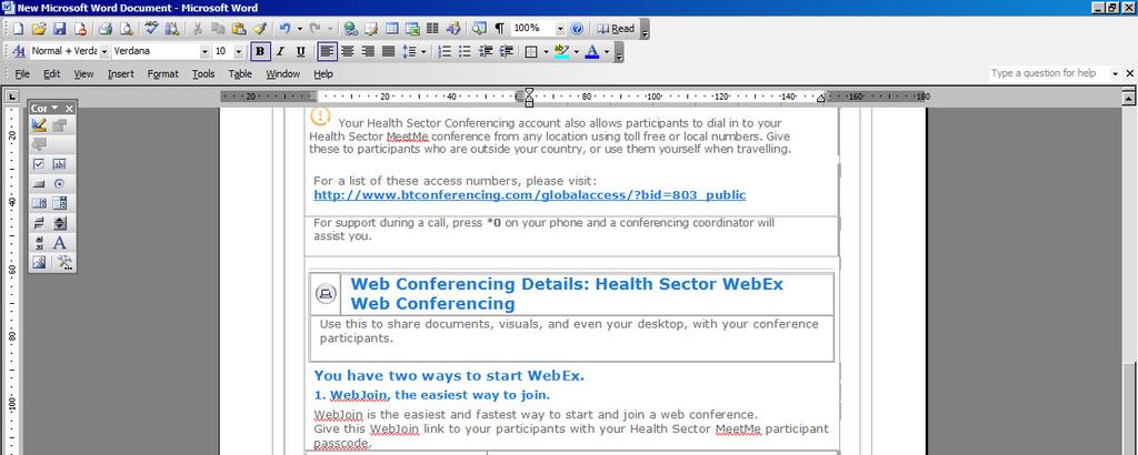 3.. SETTING UP A WEBEX SESSION AS A HOST