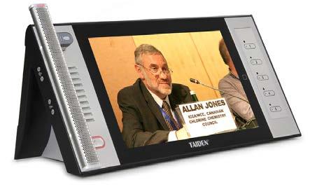 HCS-8335AD Economical Multimedia Congress Terminal Features Stylish and ergonomic design Equipped with a 10" TFT LCD, 1280 800 high-resolution Supporting high definition digital video display (HDMI,