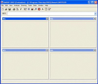 Section 2: Getting Started Running DADiSP From the Program Manager, double click on the DADiSP icon shown below.