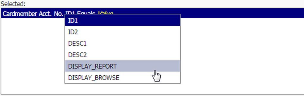 Filters tab of a report template require an item