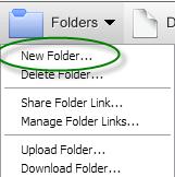 Working with Folders The Document Manager enables users to easily create folders and manage the contents of these folders.