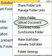 Here, the Browse for Folder dialog box will appear prompting the user to select the folder they would like to upload.