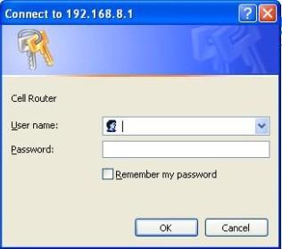 Log into the Router Open the Web Browser, and type http://192.168.8.1 into the address field.