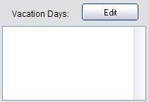Once selected, these settings will apply to the project going forward. Setting Vacation Days After project work days have been set, you can set vacation days.