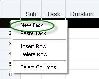 1. Create and schedule a project task from the Task Properties The first way to create and schedule projects tasks is through the Task Properties.