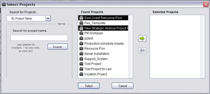 Managing Your Project View DreamTeam enables users to dictate and manage the projects they want to add to their project view.