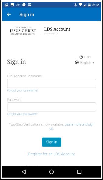 Login Credentials Log in with