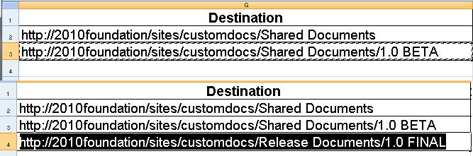 worksheet. You can: Delete folders (for example, you may want to clean up any empty folders before migration).