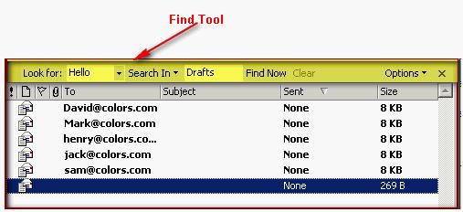 Answer option C is incorrect. The Instant Search tool cannot be used in the given scenario because it is not available in Outlook 2002/2003. It is available in Outlook 2007.