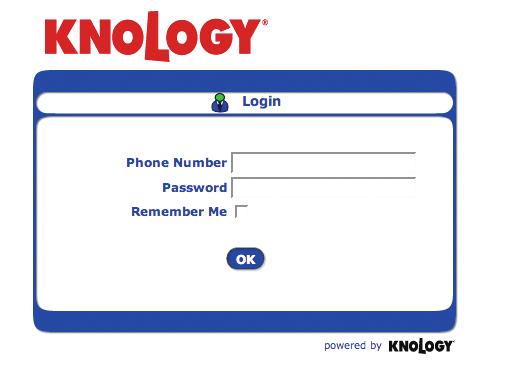 Introduction Getting Started logging in When you go to the Knology Residential Web Portal link, the first screen that appears is your login screen.