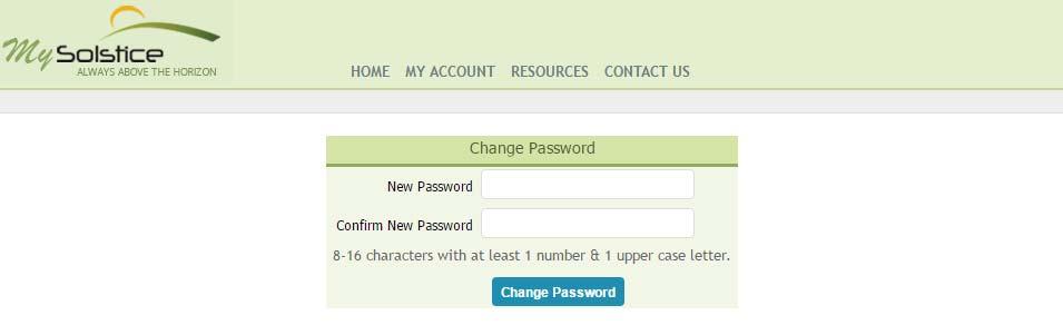 Please review the listed guidelines to create your new password. Also, keep in mind that your entry is case sensitive. 8.