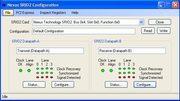 Bus Configuration & Stimulus Control Interface The configuration of