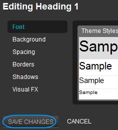 Step 4 Click the Save Changes button once you have finished editing your text style. Changing the style of links If your links don t stand out visitors won t click on them.