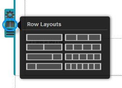 Advantages of using the Row Layout menu to create columns While using the column widget is quicker, there are a number of limitations to this over columns created using the Row Layout menu.