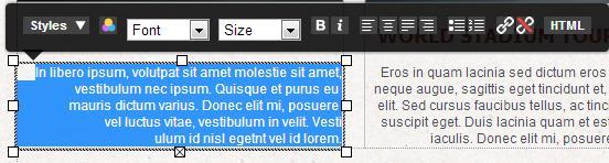 Formatting a block of Text Quick tip: This will show you how to change one block of text.