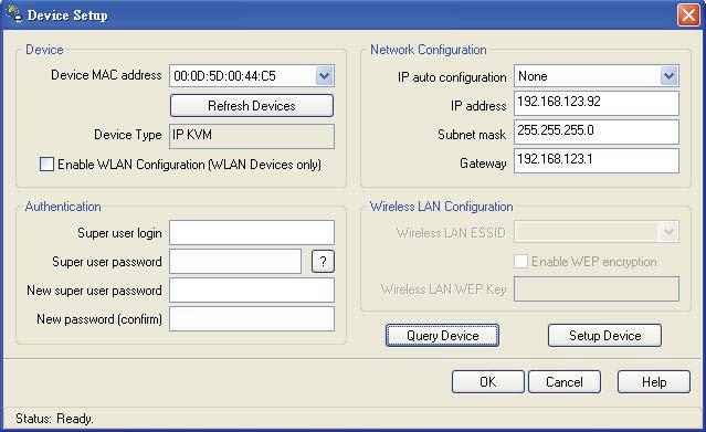 IP Setting Quick Installation Guide of IP KVM for remote access Please perform the follow steps 1. Power off all KVM hardware and connected devices. 2. Connect the power supply to IP KVM 3.