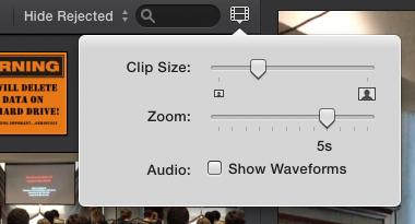 previewing source footage When you select an Event in the Event Library, the video clips in that Event are displayed in the Source area as filmstrips.