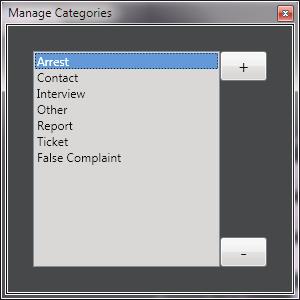 PRIMAVIEW USER GUIDE 17 Manage Categories Select the Manage Categories option from the Tasks menu to display the