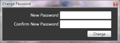 Passwords and user privileges are setup in the Manage Users window.