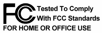 This equipment has been tested and found to comply within the limit of a Class A digital device, pursuant to Part 15 of the FCC Rules.
